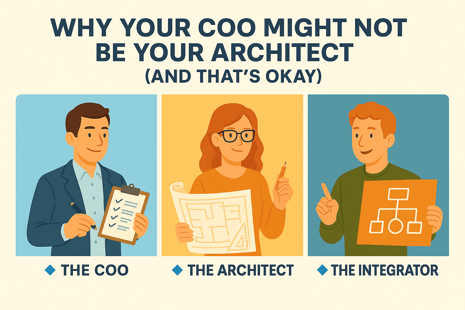 Why Your COO Might Not Be Your Architect (And That’s Okay)