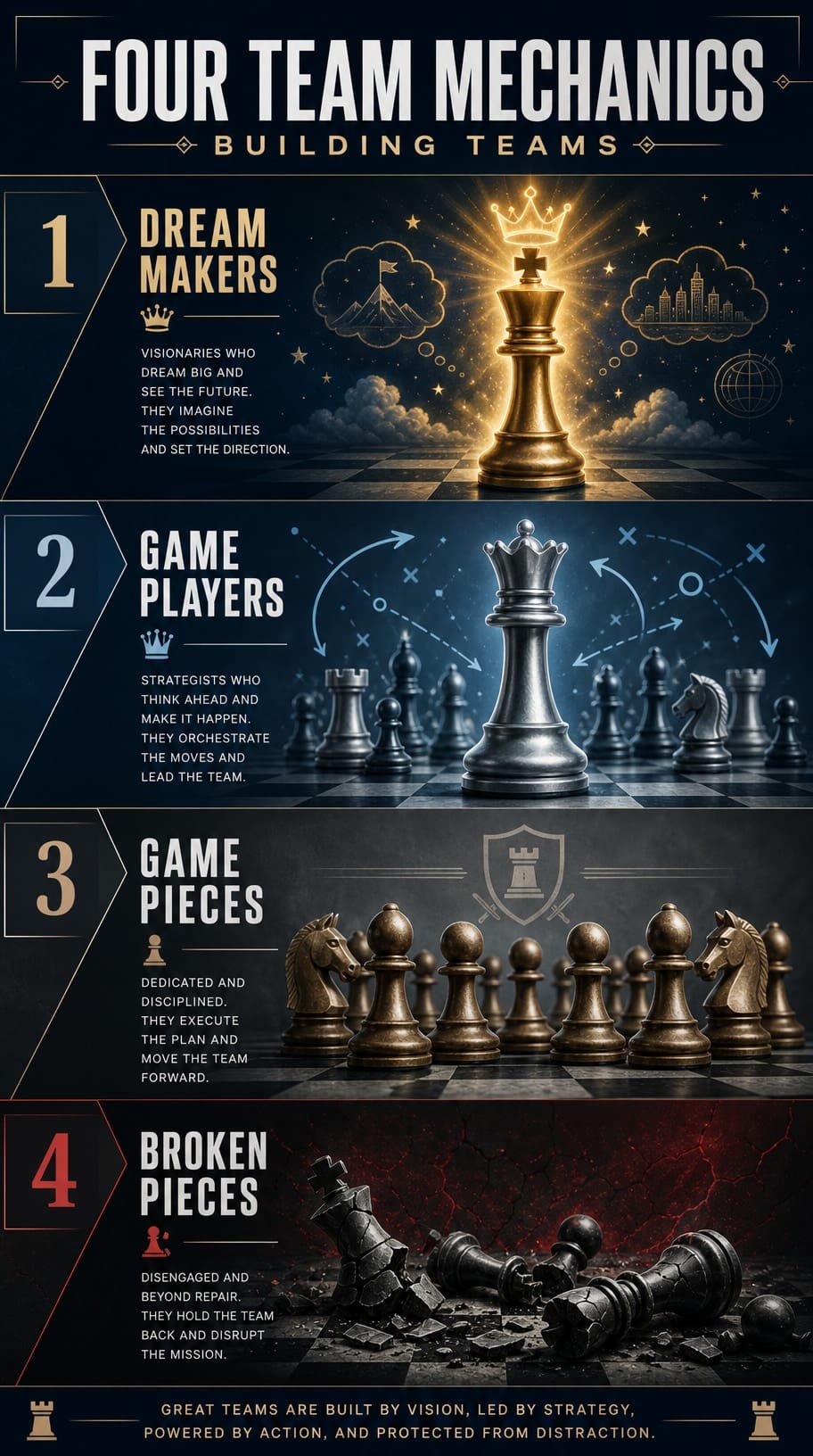 Four Team Mechanics infographic
